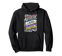 Autistas y prósperos Neurodivers del Mes del Orgullo de concienciación sobre el Autismo Sudadera con Capucha