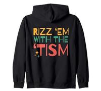 Autistic Funny Rizz Em with The Tism Retro Autism Sudadera con Capucha