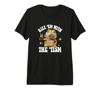 Autistic Rizz Em 'Tism Tiny Dinosaur Bearded Dragon Lover Camiseta Premium
