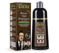 Autmor Black Hair Dye Champú 3 en 1 para cabello gris, natural y de larga duración, champú colorante instantáneo para mujeres y hombres (marrón 400 ml)