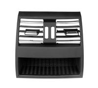 Auto AC Rejilla De Ventilación Para Serie 5 F10 F11 F18 520i 523i 525i 528i 535i Salida Ventilación Aire Acondicionado Trasero Panel Rejilla Negro Liso Cromado(A with chrome)