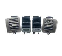 Auto AC Rejilla De Ventilación Para Toyota Para Land Para Cruiser Para Prado A/C Aire Acondicionado Marco De Salida Ventilación Placa Panel Accesorio(4*outlet-brown)