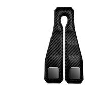 Auto Accesorios Interior Gancho Universal Para Reposacabezas De Coche, Colgante Gamuza Para Asiento Trasero, Doble Gancho Aleación Carga Grande 20KG(Carbon Fiber Black)
