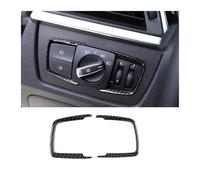 Auto Accesorios Interior Para 1 2 3 4 Series F30 F31 F32 F34 F20 F21 F36 X5 F15 X6 F16 ABS Interruptor Ajuste Faros Delanteros Coche Embellecedor Marco Adhesivo(Carbon fiber style)