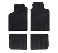Auto Accesorios Lupex - Juego de 4 alfombrillas de goma para coche compatibles con 500, adecuado para todas las estaciones, negro, moldeadas para la parte delantera y trasera