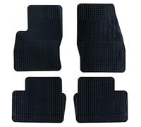 Auto Accesorios Lupex - Juego de 4 alfombrillas de goma para coche compatibles con Focus, adecuado para todas las estaciones, negro, moldeadas delanteras y traseras