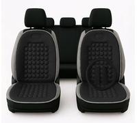 Auto Accesorios Lupex Pareja de respaldos universales, fundas de asientos delanteros, kit de 2 piezas con 92 esferas masajeadoras para asientos de coche, furgoneta, autobús, camión, silla de oficina