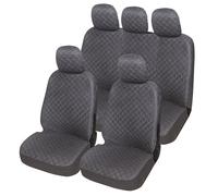 Auto Accessori Lupex A21 - Fundas universales para Asientos de Coche, Delanteras y traseras (Juego Completo, Gris)