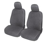 Auto Accessori Lupex A22 - Fundas universales para Asientos de Coche, Delanteras y traseras (par Delantero, Gris)