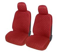 Auto Accessori Lupex A22 - Fundas universales para Asientos de Coche, Delanteras y traseras (par Delantero, Rojo)