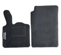 Auto Accessori Lupex - Alfombrillas de Coche compatibles con Smart, de moqueta Negra, Logo Bordado, Alfombras moldeadas desgarro, w450 - w451 - w453 (W451 - Segunda Serie)