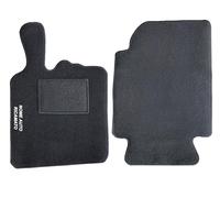 Auto Accessori Lupex - Alfombrillas de Coche compatibles con Smart, de moqueta Negra, Logo Bordado, Alfombras moldeadas desgarro, w450 - w451 - w453 (W450 - Primera Serie)