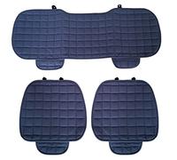Auto Accessori Lupex Funda de Asiento de 3 Piezas Universal para Coche, protección de Asiento, 2 Delanteras y 1 Trasera, Protector Confort para el Coche, cojín Interior (Azul)