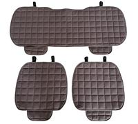 Auto Accessori Lupex Funda de Asiento de 3 Piezas Universal para Coche | Protector de Asiento 2 Delantero y 1 Trasero | Protector Comfort para el Interior del automóvil (Coffe)
