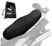 Auto Accessori Lupex - Funda para sillín universal impermeable talla Maxi 115 x 50 cm, material PU piel sintética, lona para sillín adaptable scooter y moto, color negro, con bolsa, disponible también