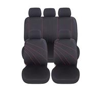 Auto Accessori Lupex Fundas Asientos Coche Universal, Tejido Poliester, Juego Fundas Asientos adaptables, No SUV (Delantero y Trasero, G - Rojo)