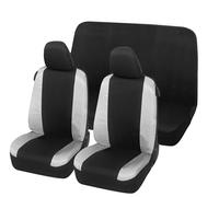 Auto Accessori Lupex Fundas para Asientos de Coche compatibles con Seicento 600, Tejido de polialgodón, Delanteras y traseras (Negro - Gris Claro)