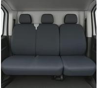 Auto Accessori Lupex LS31 - Fundas universales para asientos de coche, para furgonetas y camiones, 3 plazas, tejido de polialgodón, color gris, delanteras 2 + 1, compatibles con reposabrazos
