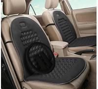 Auto Accessori Lupex - Par de respaldos universales delanteros con funda para volante y 2 fundas para cinturón, tejido de poliéster, para asientos de coche, furgoneta, con 92 bolas de masaje