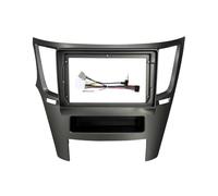 Auto Adaptador Fascia Marco 9 Pulgadas para Subaru para Outback para Legacy 2010 2011 2012 2013 2014 2015 2016 Kit Panel Montaje Tablero Radio(LHD-Gray-Cable)