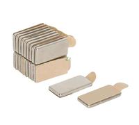 Auto Adhesivo N42 Magnet de Neodimio Para Artes, Manualidades, Fabricación de Modelos, Bricolaje, Pasatiempos, Oficina Y Hogar - 10mm x 5mm x 1mm de Espesor - 0.6kg - Norte - Paquete de 20