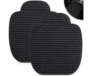 Auto Asiento Cojín Asientos Delanteros:WIYETY 2 Piezas Cojín Protector De Asiento De Lino Delantero, Cojines Coche Asientos Delanteros, Cojines de Asiento Delantero Antideslizante, Resistente Desgaste