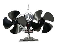 Auto Begin - Ventilador de estufa de leña de doble cabezal con 4 sacapuntas por eje de transmisión, transferencia de calor de alta eficiencia, 60 350 ℃, extensión de trabajo, ventilador de estufa