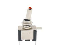 Auto Car Boat Truck Illuminated Led Toggle Switch with Aircraft Up Cover Guard Red Blue Green Yellow White 12V20A(No lid Red) Controls Switches