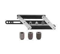 Auto Centering Doweling Jig | Adjustable Hole Punch Locator for Woodworking | Accurate Drilling Guide Template with Inch Scale | 3 Accessories, 450g Tool Kit