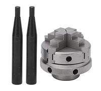 Auto - Centrado torno Chuck 4 Jaw | K02-50 Modelo con 45 construcción de acero | Mini Chuck reversible para tornos de metal y madera | 50 mm de diámetro, montaje de rosca