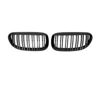 Auto Central Delantero Rejilla Para Serie 6 Para M6 Para E63 Para E64 630i 650i 645ci 2004-2010 Parrilla Parachoques Delantero Coche Rejilla Doble Listón Negro Brillante