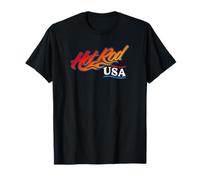 Auto clásico con diseño de dragster de Hotrod USA, Muscle Car, retro Camiseta