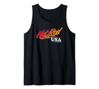 Auto clásico con diseño de dragster de Hotrod USA, Muscle Car, retro Camiseta sin Mangas