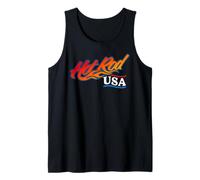 Auto clásico con diseño de dragster de Hotrod USA, Muscle Car, retro Camiseta sin Mangas