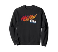 Auto clásico con diseño de dragster de Hotrod USA, Muscle Car, retro Sudadera