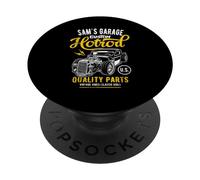 Auto clásico Sam's Hotrod Garage Sam Design PopSockets PopGrip Adhesivo