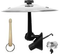 Auto Crash platillo ajustable Mini batería para rejillas de ventilación, juego de percusión metálico con sonido claro, regalo creativo para amantes de la música (plata)