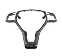 Auto Cubierta del Panel del Volante para Mercedes para Benz AMG A B C E GLK GLA CLA CLS Clase W176 W246 W204 W212(Fibra de Carbono - Negro)
