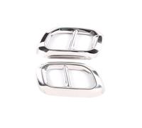 Auto Cubierta Del Tubo De Escape Trasero Para Mercedes Para Benz GLC GLE GLS W167 X253 X167 2020 2021 2022(PLATEADO)