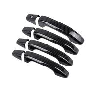 Auto Cubierta Manija Puerta Compatible Con GMC Para Sierra 1500 2014 2015 2016 2017 2018 1 Juego Cubierta Manija Puerta Embellecedora Fibra De Carbono Estilo ABS Negro Autopartes