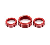 Auto Cubierta Perilla Botón Radio Volumen Aire Acondicionado 2015-2020 Para Challenger Para Cargador RT SXT Para Scat Pack Para Daytona(ROJO)