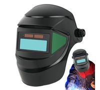 Auto Darkening Welding Helmet, Adjustable Full View Welding Headgear, Eyes Protective Gear with Dustproof and Splash-Proof Hood, Ideal Safety Equipment for Working