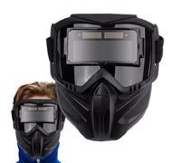 Auto Darkening Welding Helmet, Anti-Glare Large View, Breathable Heat-Resistant Shield, Full-Cover Headgear, (Black, 1 paquete), Eye Protection for Welding Work