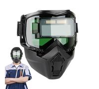 Auto Darkening Welding Helmet - Protector de soldadura , soldadura de soldadura, fábrica de procesamiento de metal, soldador de engranajes, pulido de pulir Headwear Black Blue Protective