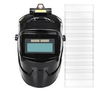 Auto Darkening Welding Helmet, Solar Powered Welding Hood, Máscara protectora de soldadura transpirable para la fabricación, fabricación, automotive, construcción, metal Work, Repair