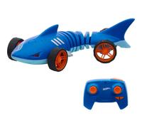Auto de juguete RC Hot Wheels Shark Speeder a control remoto a escala 1:15 que se dobla, gira y se desliza como una m quina mutante. Cuenta con l