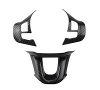 Auto decoración Compatible Con Peugeot 2008 208 2014 2015 2016 2017 2018 Embellecedor Adhesivo Para Volante De Coche(Carbon black)