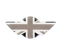 Auto decoración Interior del Coche Union Jack Volante Emblema Pegatina Compatible con Mini para Cooper para R50 R52 R53 R55 R56 R60 R61 F54 F55 F56 F57 F60(2)