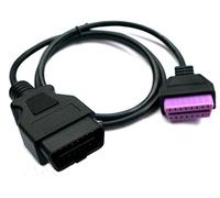 Auto Dia® Adaptador OBD 2 II Cable de extensión macho a hembra 16 Pin Interface de diagnóstico 1 m metros
