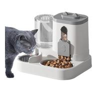 Auto Dog Feeder, 2 in 1 Automatic Food Dispenser at Cats and Dogs, 10.63x9.06x10.63 Inches Large Capacity Treat Feeders Bowl, Suitable for Kittens, Small to Medium Dog, Indoor Pet Supplies